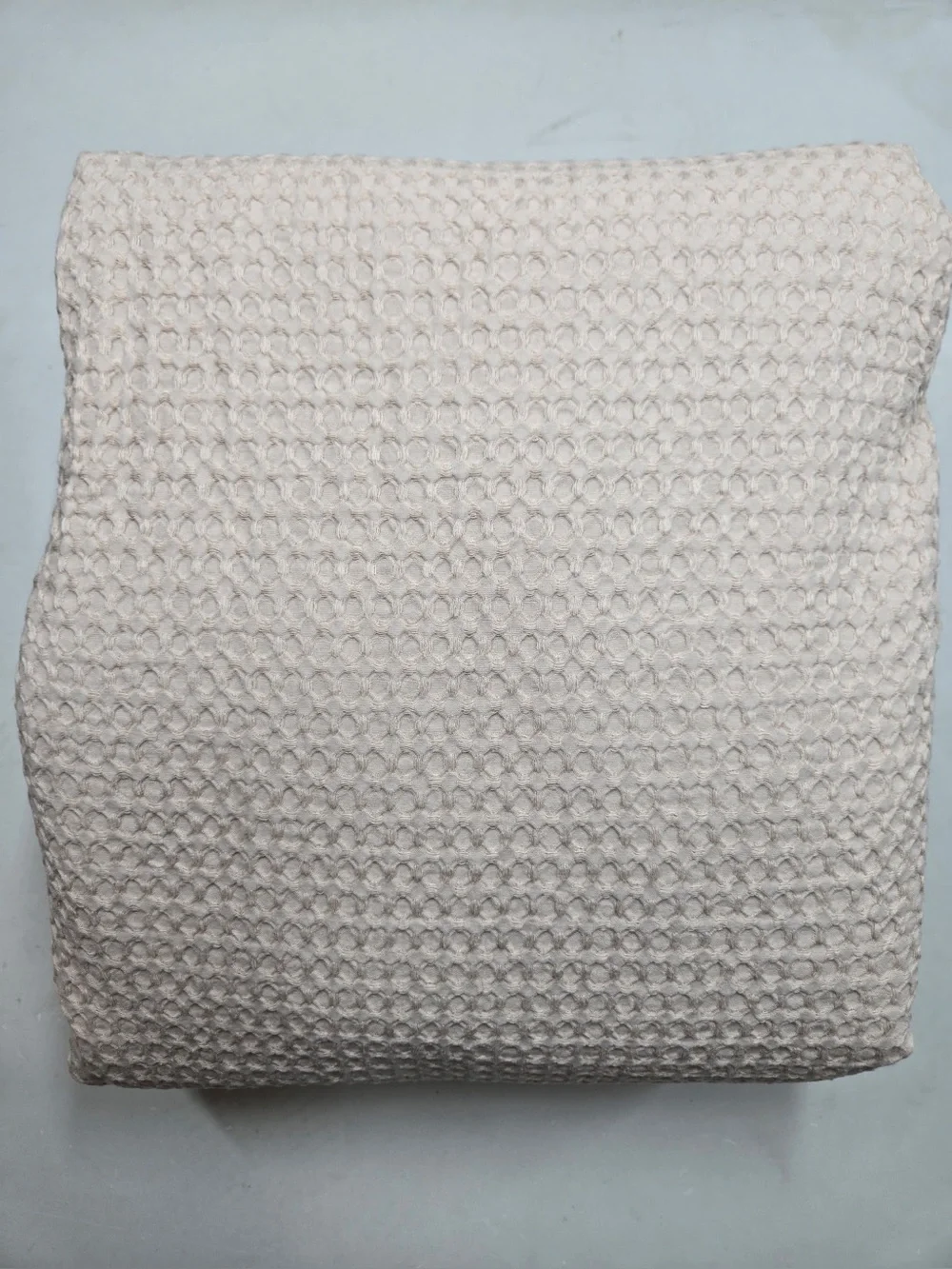 QUINCE Organic Luxe Honeycomb Duvet Cover Set King/Cal King Sand 0603